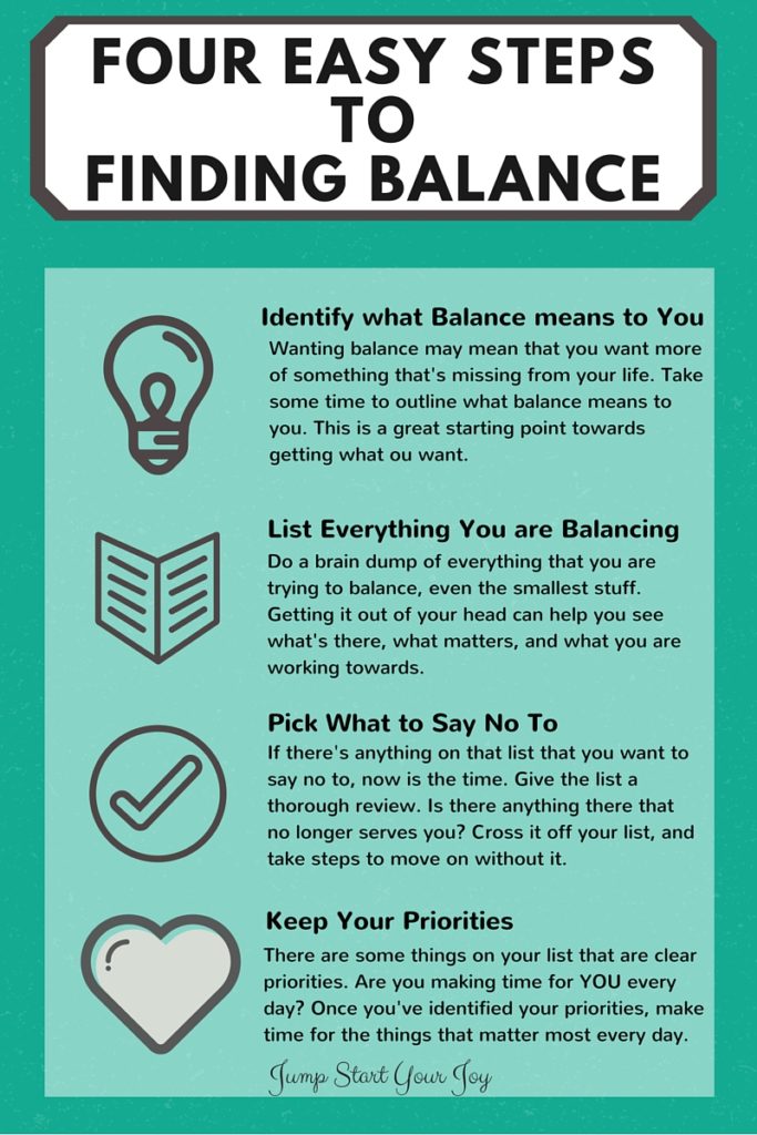 four steps to finding balance 1