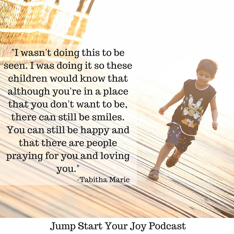 Tabitha Marie of Luvmail on Jump Start Your Joy
