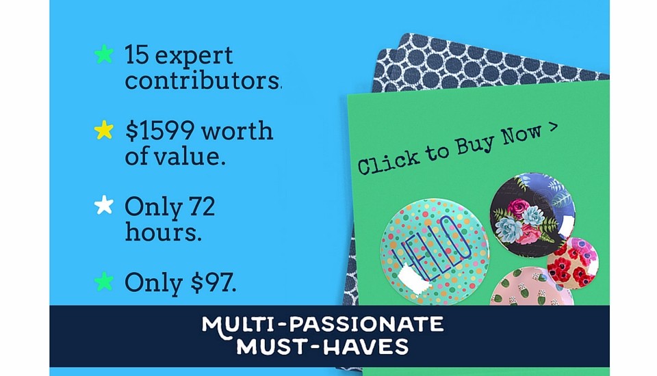 The 2016 Multi-Passionate Must-Haves Bundle is Now Available