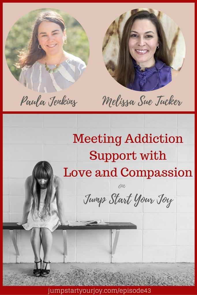 Meeting Addiction Support with Love and Compassion with Melissa Sue Tucker: a discussion about how to support those who suffer from addiction in your life, and what co-dependency looks like. Click to listen to this story of hope or pin for later.