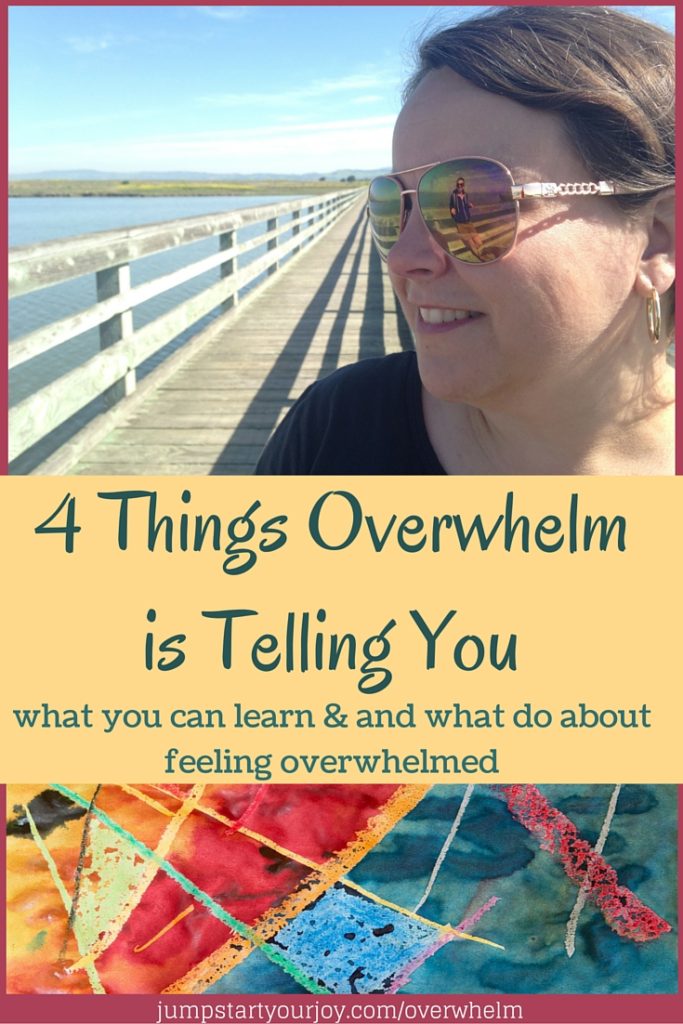 Four Things Overwhelm is Telling You - a great post and podcast about what to do when you feel overwhelmed. Click to read and pin for later!