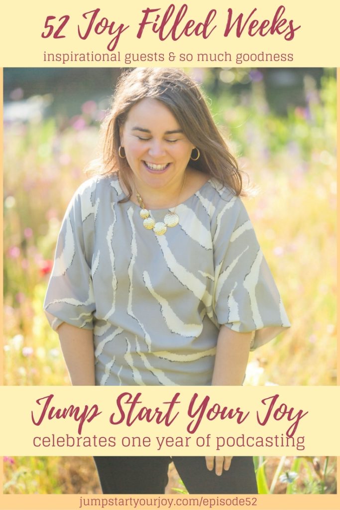 A year of joy, a highlight episode on jump start your joy looking at the most memorable moments of her first year of podcasting, Click to listen or pin for later. www.jumpstartyourjoy.com