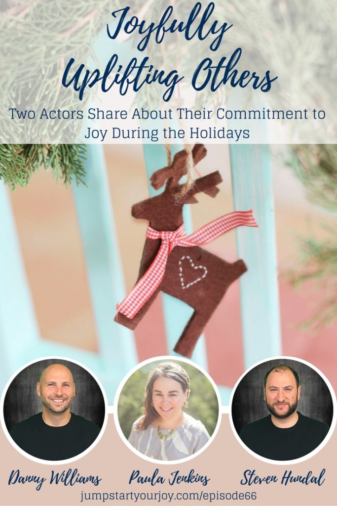 How do you uplift others during busy times? How do you prioritize things in your life? What happens to your commitments and family when things get busy, especially during the holidays? Join two actors on this podcast as they share about how they joyfully uplift others during the holidays. Pin to save and click to listen. www.jumpstartyourjoy.com