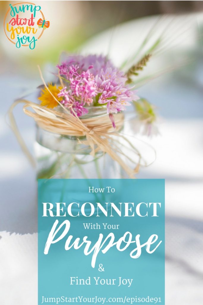 Wishing you could reconnect with your purpose and find your joy? This is a great podcast episode where host and coach Paula Jenkins shares 5 ideas on how to find your joy. www.jumpstartyourjoy.com/episode91