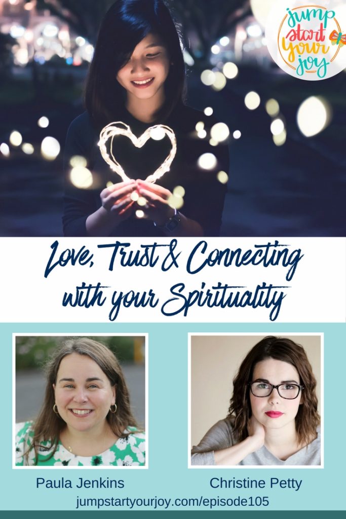 If you are curious about how to connect with your spirituality, or if you want to get back in touch with your own divinity and be religious on your own terms, you're going to love this interview with Christine Petty and Paula Jenkins. www.jumpstartyourjoy.com/episode105