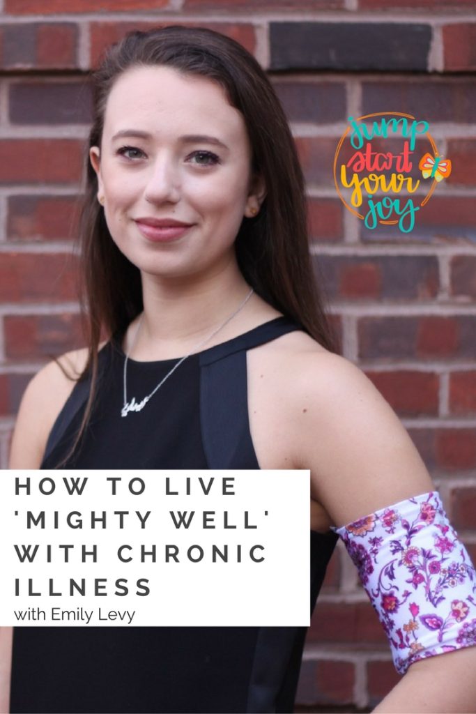 If you are living with a chronic illness, you are going to want to check out this episode on Jump Start Your Joy. Host Paula Jenkins interviews Emily Levy, who has Neurological Lyme Disease. Emily created a PICC cover for herself after doctors told her to use a cut up sock - and it led to her creating her own company. www.jumpstartyourjoy.com/episode119 #chronicillness #spoonie #inspiration