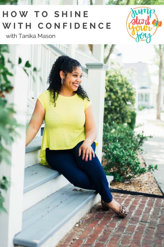 This great podcast interview with Tanika Mason is about finding your confidence. Tanika is a dancer, marketing expert, and confidence coach. Click to listen now and get tips for finding your confidence, and pin to save for later. #confidence #choosejoy #podcast