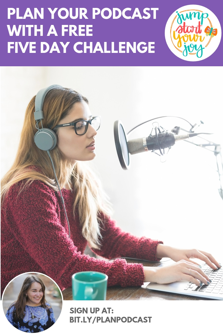 Plan your own podcast using this Plan Your Podcast Challenge by podcaster Paula Jenkins. It's a great, free resource!