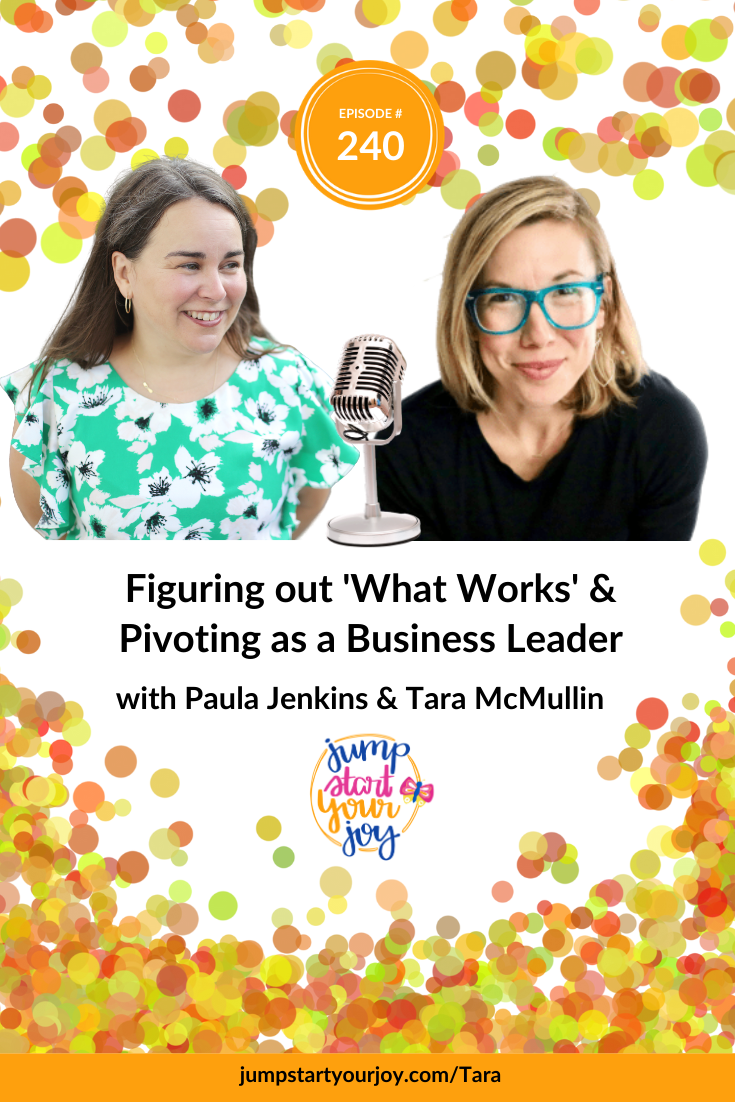 I loved talking to Tara how she has shifted, over the past few years, into a new way of leading in her own business. #podcast #joy #entrepreneur